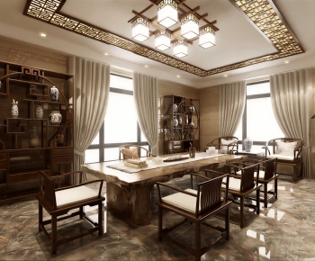 New Chinese Style Tea House-ID:616703033