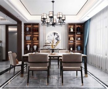 New Chinese Style Dining Room-ID:467986116