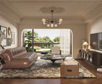 Modern A Living Room-ID:851357945
