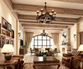 American Style A Living Room-ID:137192969