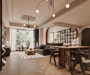 French Style A Living Room-ID:224129921