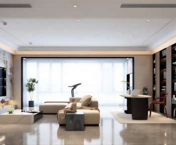 Modern A Living Room-ID:516619926