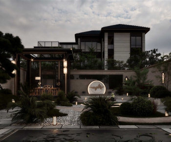New Chinese Style Courtyard/landscape-ID:771305081