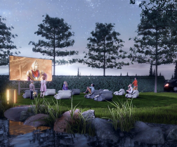 Modern Park Landscape-ID:811877016