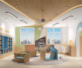 Modern Children's Reading Room-ID:628801117