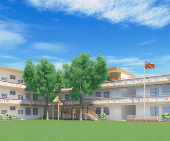 Modern School Building-ID:404690988