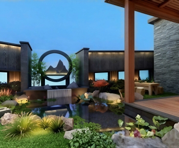 New Chinese Style Courtyard/landscape-ID:688529971