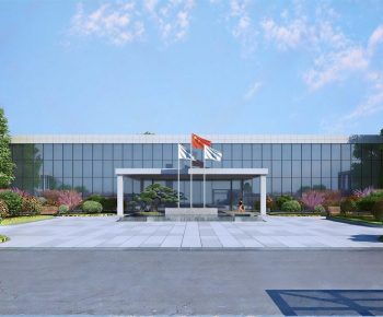 Modern Appearance Of Commercial Building-ID:886024955