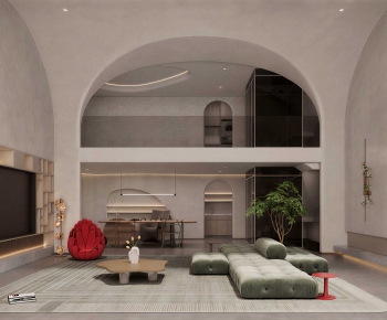 Modern A Living Room-ID:795600892