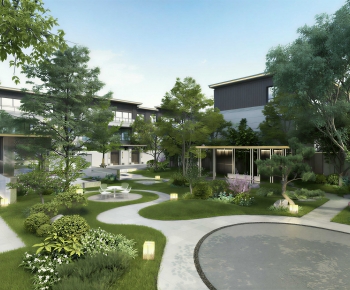 Modern Courtyard/landscape-ID:865576988