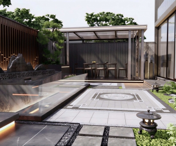 New Chinese Style Courtyard/landscape-ID:197354089