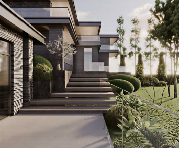 Modern Courtyard/landscape-ID:786088945