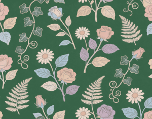 ModernAnimal And Plant Pattern Wallpaper