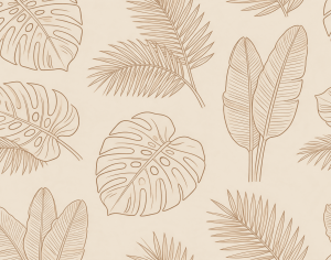 ModernAnimal And Plant Pattern Wallpaper