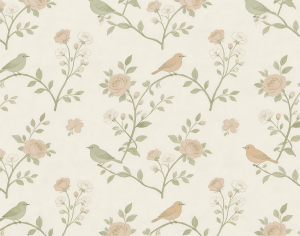 ModernAnimal And Plant Pattern Wallpaper