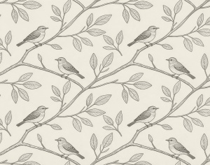 ModernAnimal And Plant Pattern Wallpaper