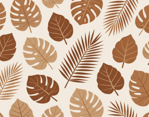 ModernAnimal And Plant Pattern Wallpaper