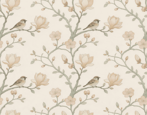 ModernAnimal And Plant Pattern Wallpaper