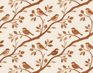 ModernAnimal And Plant Pattern Wallpaper
