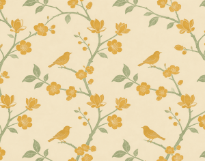 ModernAnimal And Plant Pattern Wallpaper
