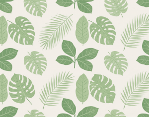 ModernAnimal And Plant Pattern Wallpaper