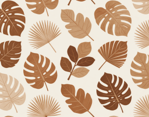 ModernAnimal And Plant Pattern Wallpaper