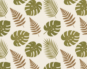 ModernAnimal And Plant Pattern Wallpaper
