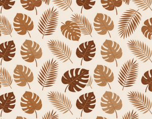 ModernAnimal And Plant Pattern Wallpaper