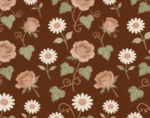 ModernAnimal And Plant Pattern Wallpaper