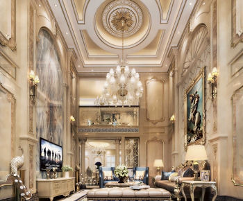European Style A Living Room-ID:371129595