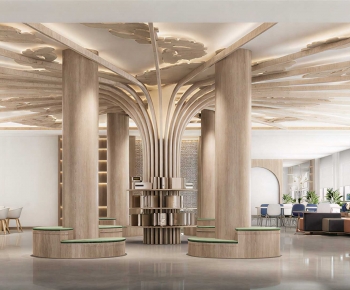 Modern Office Reception Desk-ID:339864028