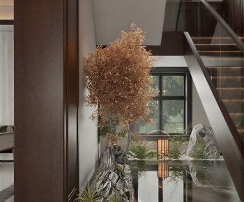 New Chinese Style Stairwell-ID:445772898