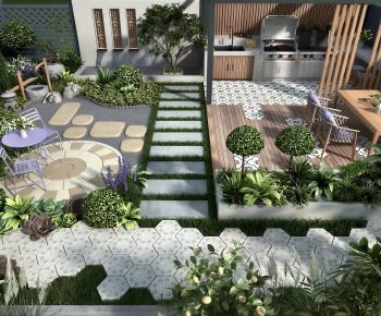 Modern Park Landscape-ID:591738944