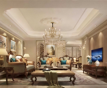 European Style A Living Room-ID:756340084