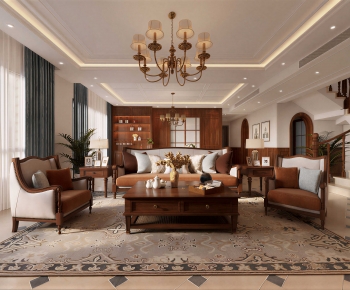 American Style A Living Room-ID:128175028