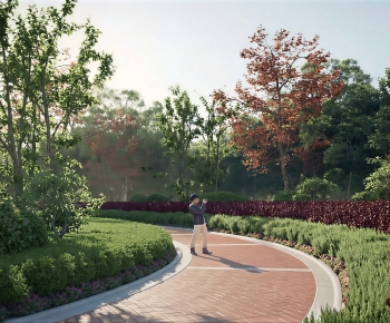 Modern Park Landscape-ID:561166054
