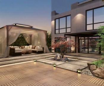 New Chinese Style Courtyard/landscape-ID:173463112