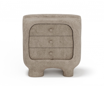Wabi-sabi Style Bedside Cupboard-ID:541343936