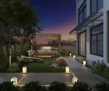 Modern Courtyard/landscape-ID:830343015