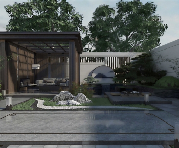 New Chinese Style Courtyard/landscape-ID:289690519