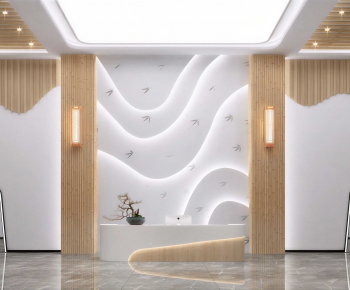 Modern Office Reception Desk-ID:150213002