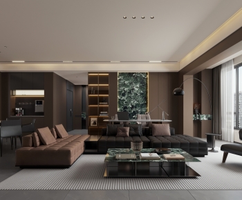 Modern A Living Room-ID:585211043