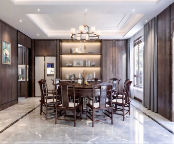 New Chinese Style Dining Room-ID:962646013