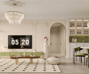 French Style A Living Room-ID:643556126