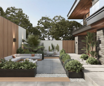 Modern Courtyard/landscape-ID:655339969