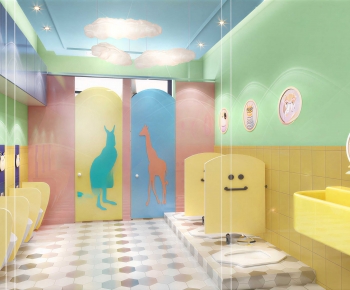 Modern Children's Restroom-ID:942929038
