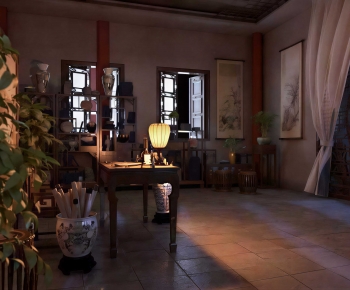 Chinese Style Study Space-ID:105047942