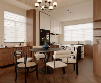 Wabi-sabi Style Dining Room-ID:644232995