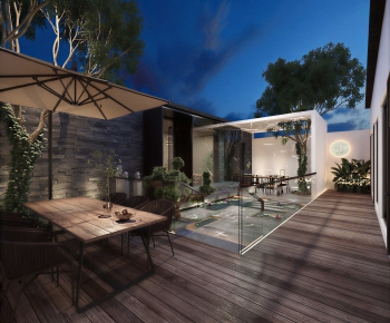Modern Courtyard/landscape-ID:321829087