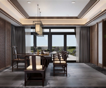 New Chinese Style Dining Room-ID:633211185